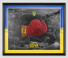  Oleksandr Usyk Signed Framed Everlast Boxing Glove Undisputed Ukraine AFTAL COA