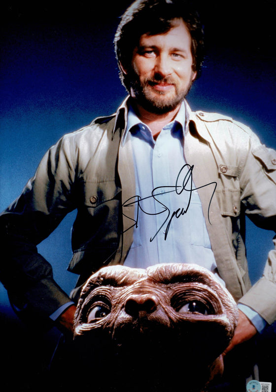 Steven Spielberg Signed 18X12 Photo E.T. Beckett BAS AD10024 LOA