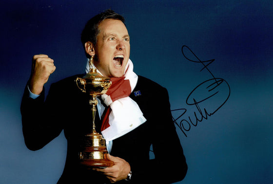 Ian Poulter Signed 12X8 Photo Mr Ryder Cup Genuine Autograph AFTAL COA (3071)