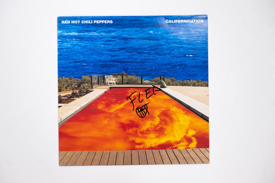 Flea Signed Californication Vinyl Red Hot Chili Peppers BAS BJ76252 Beckett COA