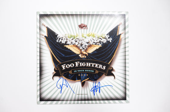 Dave Grohl In Your Honor Signed Vinyl Foo Fighters INC Pat Smear BAS AD10047 LOA