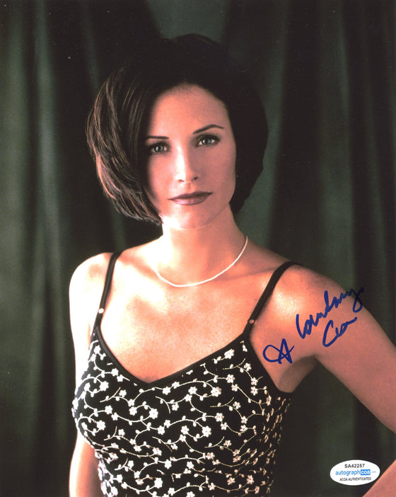 Courtney Cox SIGNED 10X8 Photo FRIENDS ACOA SA42257 COA (7422)