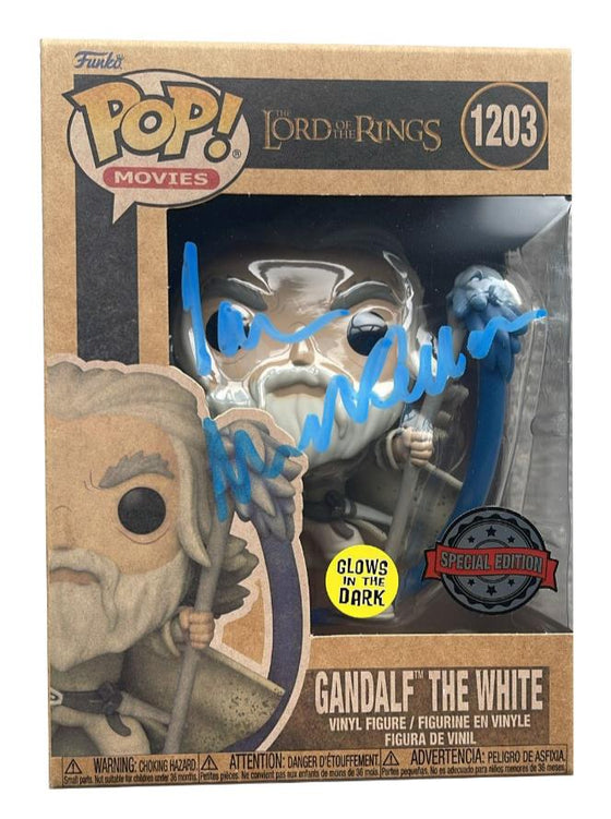 Ian McKellen Gandalf Signed Lord of the Rings "Funko POP 1203" SWAU S25227 COA