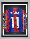 Wilfried Zaha Signed & Framed Crystal Palace FC Jersey Private Signing AFTAL COA