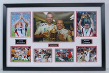  Jonny Wilkinson & Martin Johnson Signed & Framed 18X12 Photo England RUGBY AFTAL