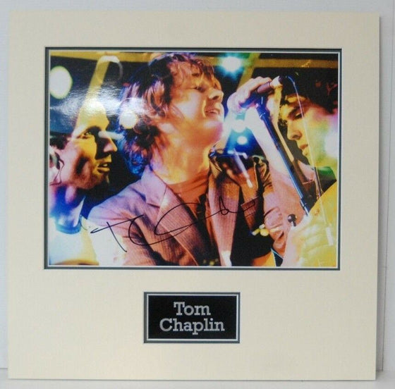 Tom Chaplin SIGNED 16X12 Mounted Photo KEANE Genuine Signature AFTAL COA