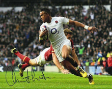  Anthony Watson Signed 10X8 England Rugby Grand Slam Winner AFTAL COA (2325)