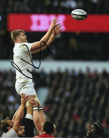  George Kruis Signed 10X8 Photo Saracens & ENGLAND RUGBY PROOF AFTAL COA (2348)