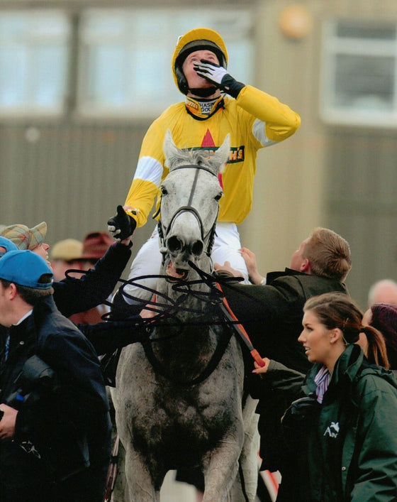 Daryl Jacob Genuine Hand Signed 10x8 Photo Autograph Grand National Winner 2012