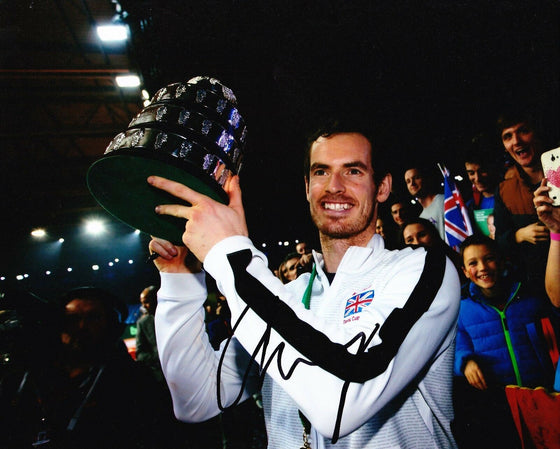 Andy Murray Signed 10X8 Photo *Rare* Davis Cup Genuine Signature AFTAL COA (A2)
