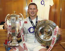  Dylan Hartley Signed 10X8 England Rugby Grand Slam Winner AFTAL COA (2302)