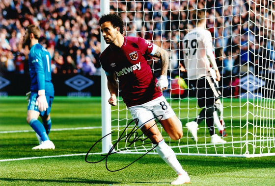 Felipe Anderson SIGNED 10X8 Photo West Ham United F.C. AFTAL COA (1402)