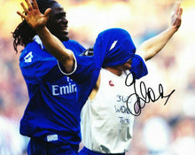  Gianfranco Zola Genuine Hand Signed 10X8 Photo Chelsea FC AFTAL COA (1256)