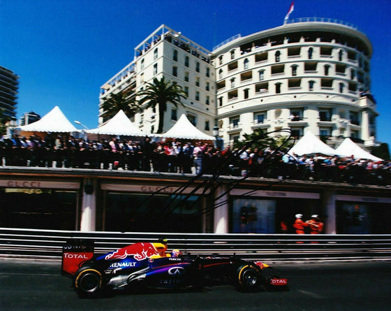 Mark Webber Signed 10X8 Photo  FORMULA 1 RACING REDBULL AFTAL COA (3510)