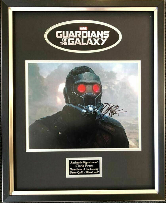 Chris Pratt Signed & FRAMED Photo Genuine GUARDIANS OF THE GALAXY AFTAL COA