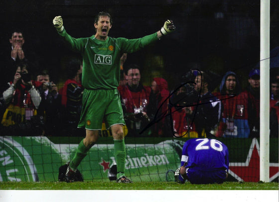 Edwin Van Der Sar Signed 12X8 Photo Autograph Manchester United AFTAL COA (1622)