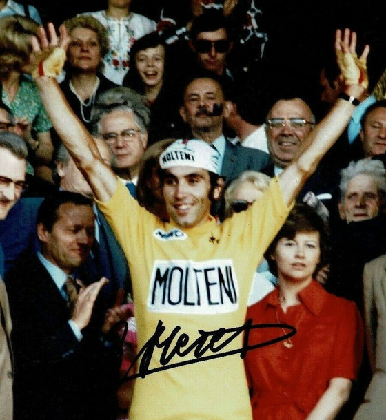 Eddy Merckx Signed 12X8 Photo TOUR DE FRANCE WINNER AFTAL COA (H)