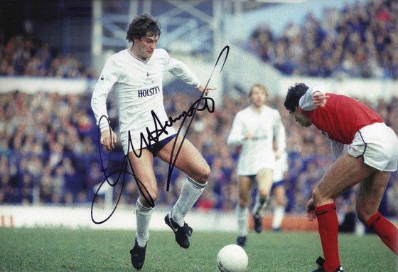 GLENN HODDLE SIGNED 12X8 Photo AUTOGRAPH Tottenham Hotspur AFTAL COA (1660)