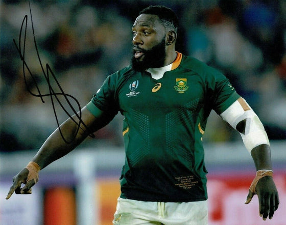 Tendai Mtawarira Signed 10X8 Photo SPRINGBOKS South Africa AFTAL COA (2301)