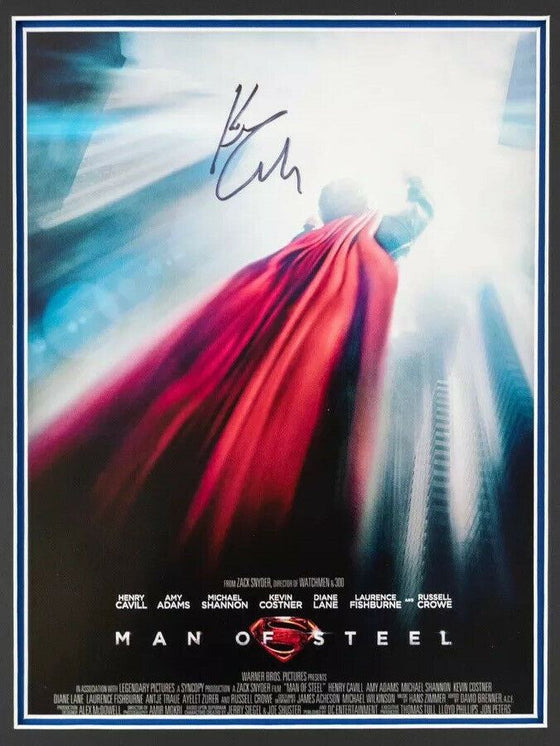 Henry Cavill Signed & Framed 16X12 Photo Man of Steel Autograph AFTAL COA (B)