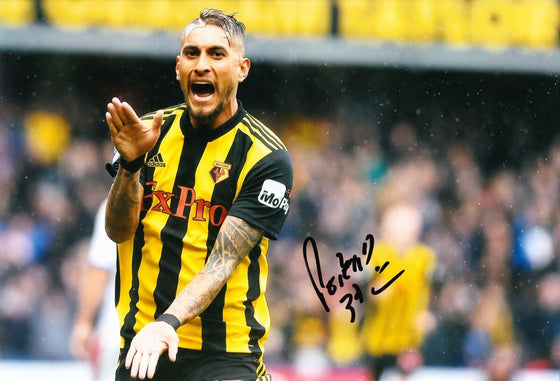 Roberto Pereyra Signed 12X8 Photo Watford F.C. & Argentina AFTAL COA (1650)