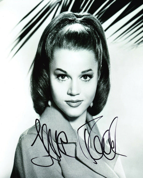 Jane Fonda Signed 10X8 Photo SEXY IMAGE AFTAL COA (A)