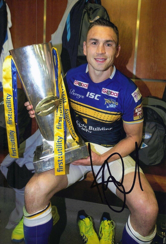 Kevin Sinfield SIGNED 12X8 Photo Leeds Rhinos Rugby AFTAL COA (2226)