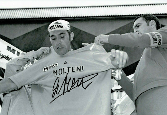 Eddy Merckx Signed 12X8 Photo TOUR DE FRANCE WINNER AFTAL COA (J)