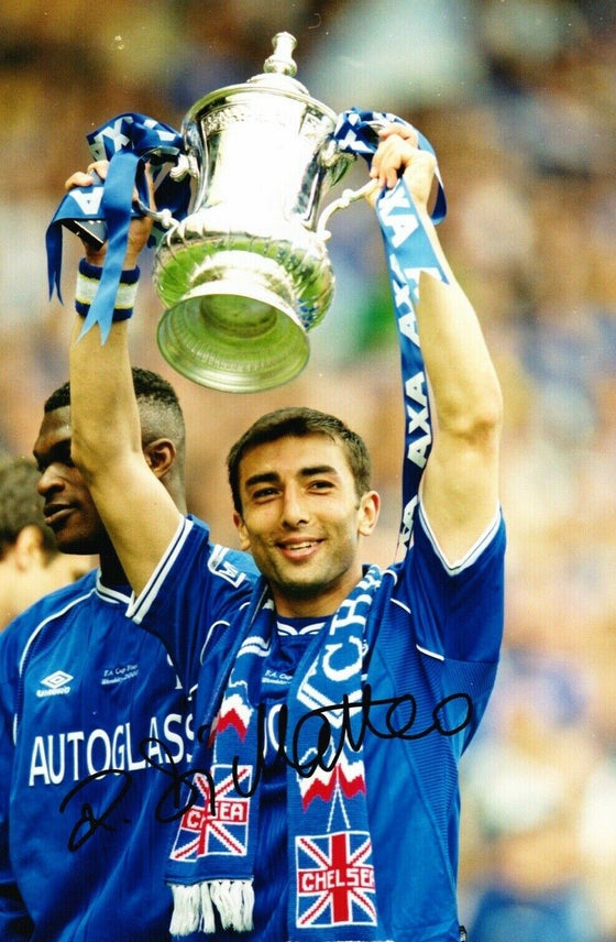 Roberto Di Matteo Signed 12X8 Photo Chelsea FC AFTAL COA (1440)