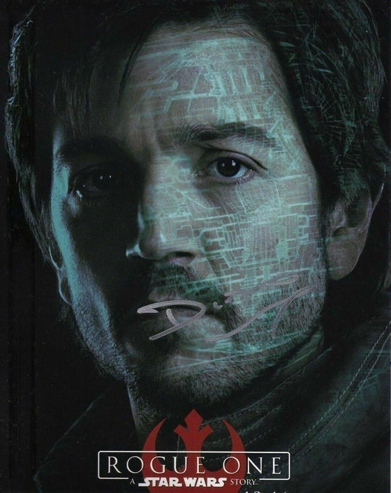 Diego Luna Signed 10X8 Photo Rogue One: A STAR WARS Story AFTAL COA (5428)