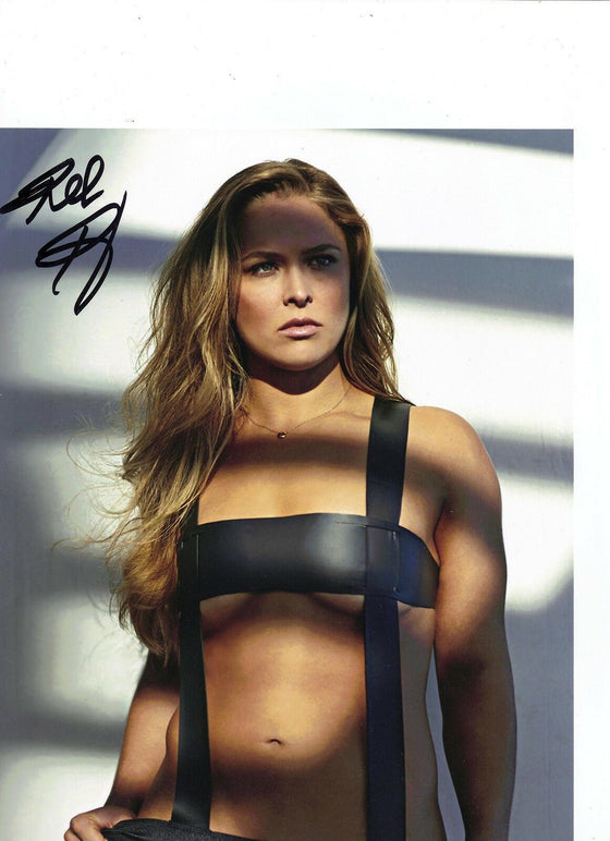 Ronda Rousey GENUINE HAND SIGNED 10X8 Photo UFC SEXY SWIMSUIT