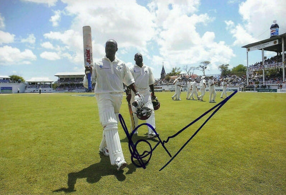 Brian Lara Signed 12X8 Photo West Indies AFTAL COA (2626)