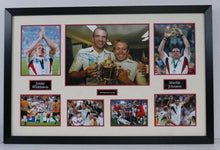  Jonny Wilkinson & Martin Johnson Signed Photo Mount Display England RUGBY AFTAL