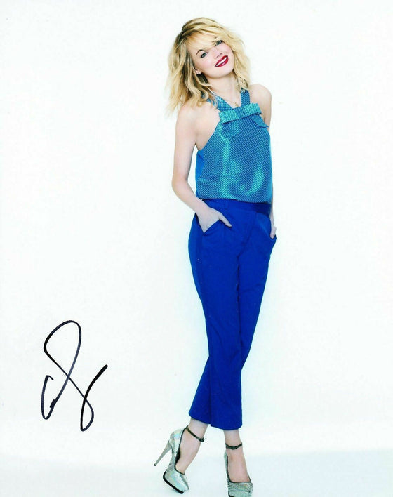Emma Stone Signed 10X8 Photo SEXY IMAGE AFTAL COA (5462)