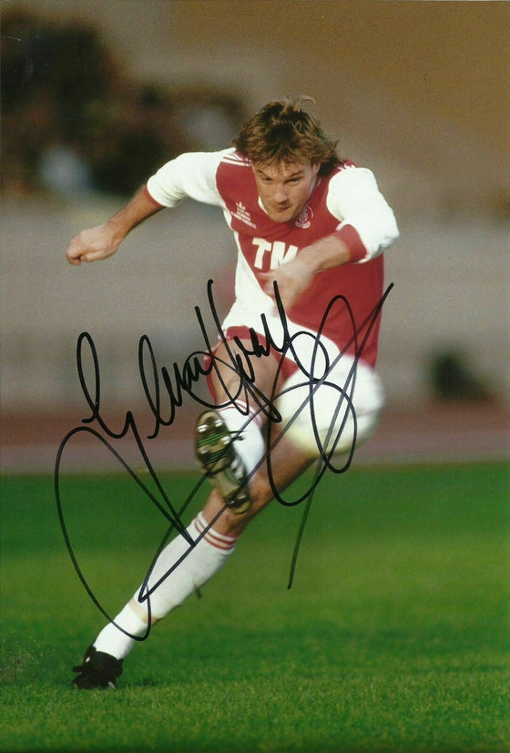 GLENN HODDLE Signed 12X8 Photo AUTOGRAPH MONACO & ENGLAND Spurs AFTAL COA (1698)