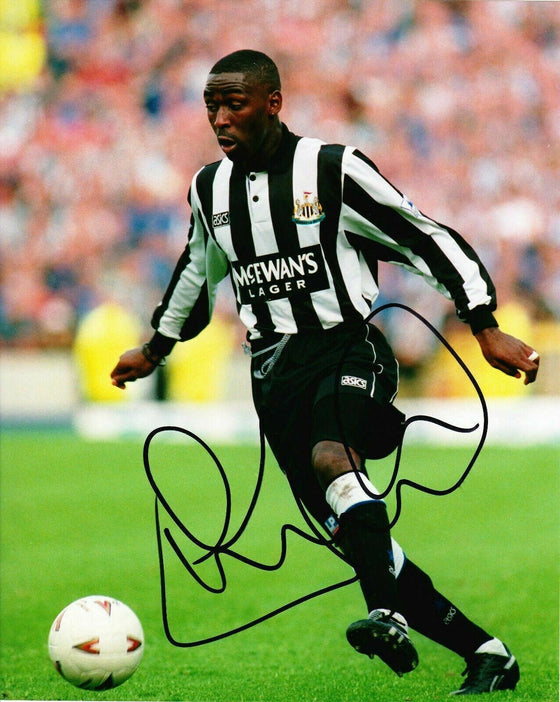 Andy Cole Signed 10X8 Photo Newcastle United F.C. AFTAL COA (1136)