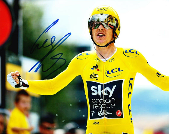 Geraint Thomas Signed 10X8 Photo TOUR DE FRANCE WINNER AFTAL COA (A)