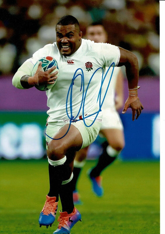 Kyle Sinckler Signed 12X8 England Rugby AFTAL COA (2191)