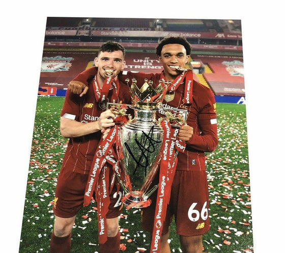 Trent Alexander-Arnold Signed 11X14 Premier League Trophy Photo AFTAL COA (B)