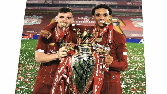 Trent Alexander-Arnold Signed 11X14 Premier League Trophy Photo AFTAL COA (B)