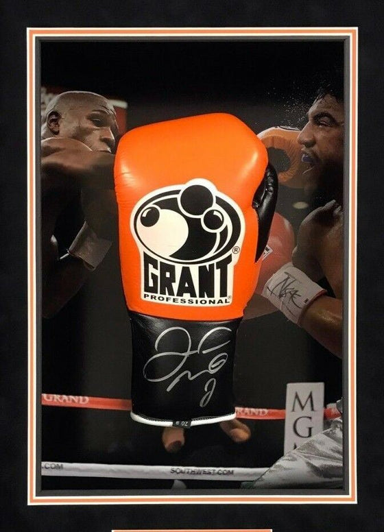 Floyd Mayweather Signed & FRAMED Boxing GLOVE TBE TMT AFTAL COA (G)