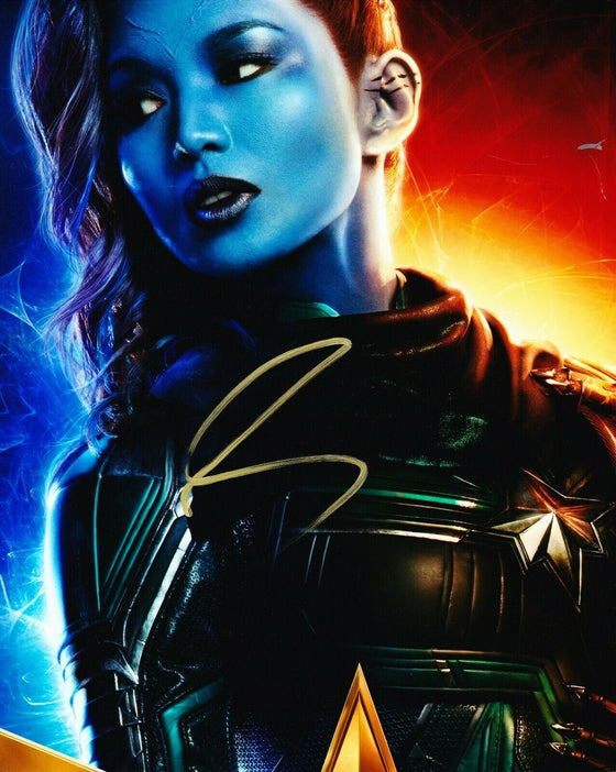 Gemma Chan Signed 10X8 Photo Captain Marvel AFTAL COA (5373)