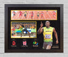 Usain Bolt Signed & FRAMED PHOTO MOUNT DISPLAY Olympics JAMAICA AFTAL COA (MM)