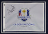 Ian Poulter SIGNED & Framed Ryder Cup PIN FLAG 2018 With PROOF AFTAL COA (FTOMM