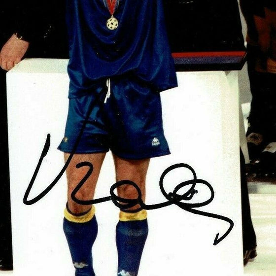 Gianluca Vialli Signed 12X8 Photo U.C. Sampdoria & ITALY ITALIA AFTAL COA (1820)