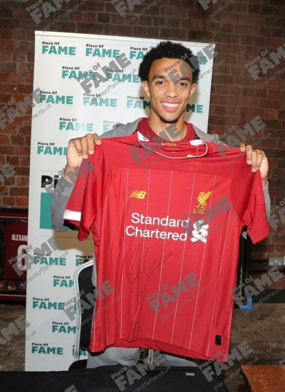 Trent Alexander-Arnold Signed Liverpool FC Shirt Amazing PROOF AFTAL COA (P)