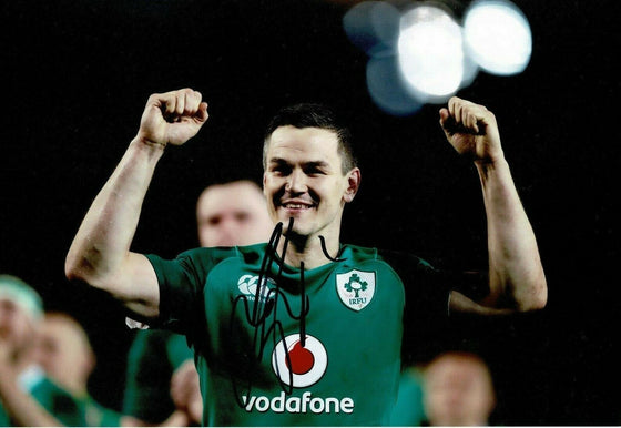 Jonathan Sexton Signed 12X8 Photo Ireland Rugby AFTAL COA (2220)