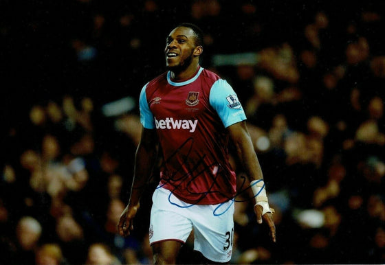 Michail Antonio SIGNED 12X8 Photo West Ham United Genuine AFTAL COA (1652)