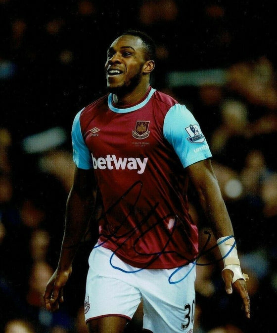 Michail Antonio SIGNED 12X8 Photo West Ham United Genuine AFTAL COA (1652)