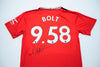 Usain Bolt Signed Manchester United F.C. Shirt AFTAL COA